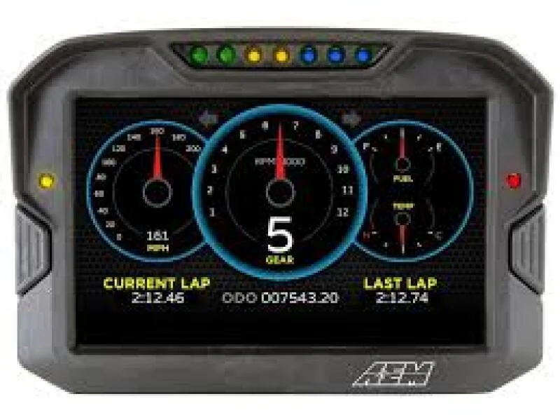 AEM CD-7 Logging GPS Enabled Race Dash Carbon Fiber Digital Display w/o VDM (CAN Input Only) - Image 2