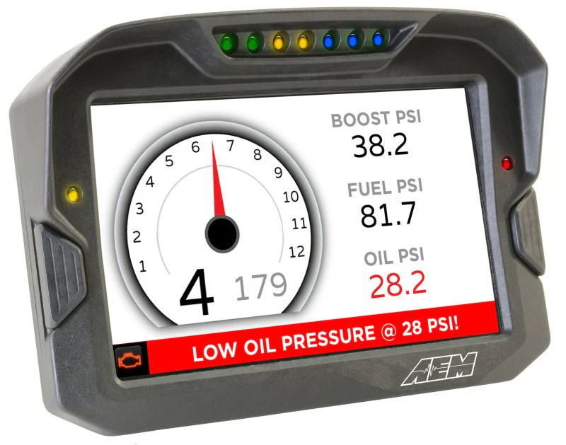 AEM CD-7 Logging GPS Enabled Race Dash Carbon Fiber Digital Display w/o VDM (CAN Input Only) - Image 4