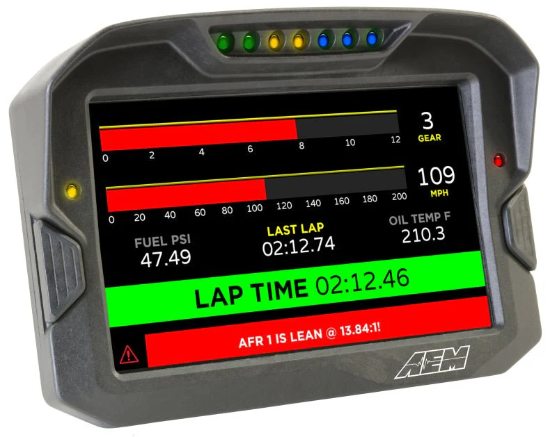 AEM CD-7 Logging GPS Enabled Race Dash Carbon Fiber Digital Display w/o VDM (CAN Input Only) - Image 9