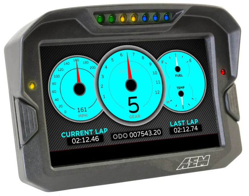 AEM CD-7 Non Logging GPS Enabled Race Dash Carbon Fiber Digital Display w/o VDM (CAN Input Only) - Image 14