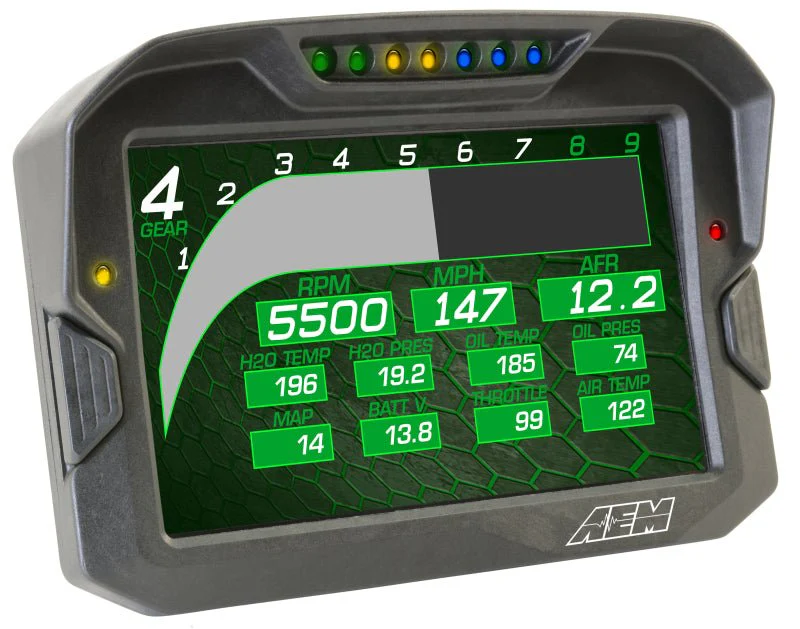 AEM CD-7 Non Logging Race Dash Carbon Fiber Digital Display (CAN Input Only) - Image 14