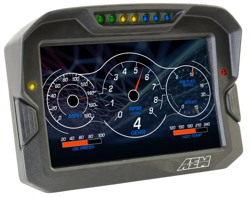 AEM CD-7 Non Logging Race Dash Carbon Fiber Digital Display (CAN Input Only) - Image 4