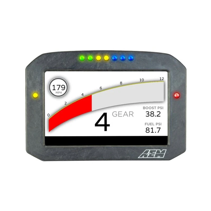 AEM CD-7LG Carbon Logging Flush Digital Dash Display w/ Internal 20Hz GPS & Antenna - Image 4