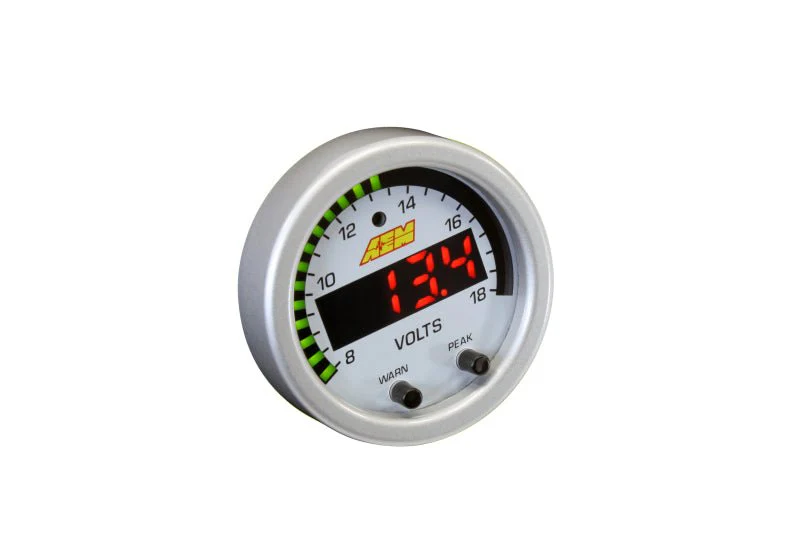 AEM X-Series 8-18V Volt Gauge - Image 3