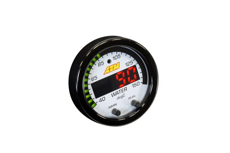 AEM X-Series Temperature 100-300F Gauge Kit (ONLY Black Bezel and Water Temp. Faceplate) - Image 3