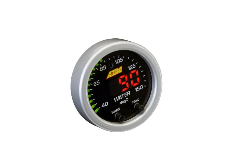 AEM X-Series Temperature 100-300F Gauge Kit (ONLY Black Bezel and Water Temp. Faceplate) - Image 9