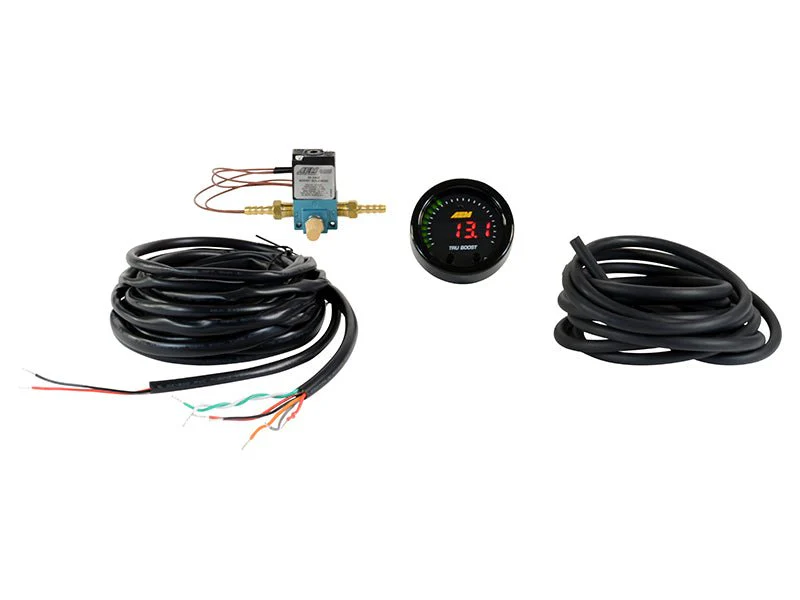 AEM X-Series Tru-Boost Controller Gauge w/ Boost Control Solenoid 80PSIg Internal MAP Sensor - Image 3