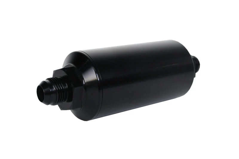 Aeromotive In-Line Filter - AN-08 size Male - 10 Micron Microglass Element - Bright-Dip Black - Image 2