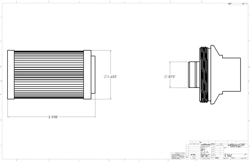 Aeromotive In-Line Filter - AN-10 - Black - 10 Micron - Image 16