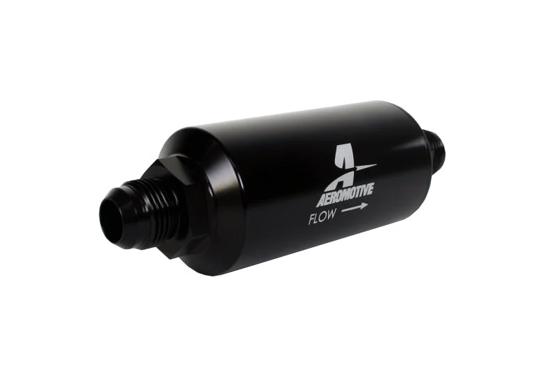 Aeromotive In-Line Filter - AN -10 size Male - 10 Micron Microglass Element - Bright-Dip Black - Image 7