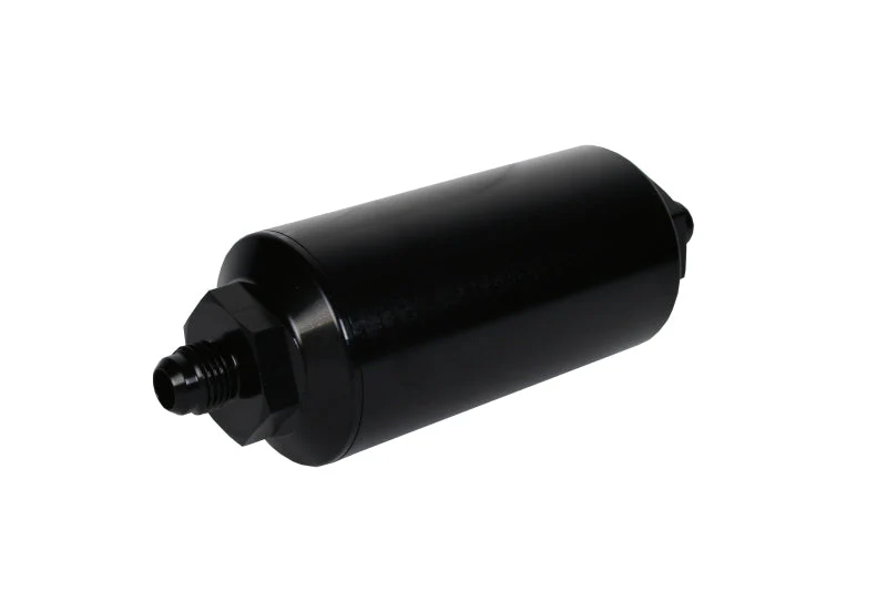 Aeromotive In-Line Filter - (AN-6 Male) 10 Micron Fabric Element Bright Dip Black Finish - Image 5