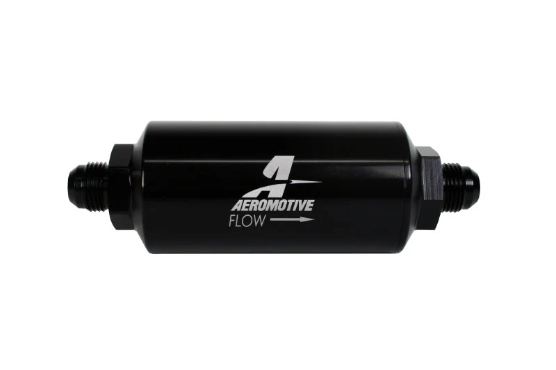 Aeromotive In-Line Filter - (AN -8 Male) 40 Micron Stainless Mesh Element Bright Dip Black Finish - Image 5