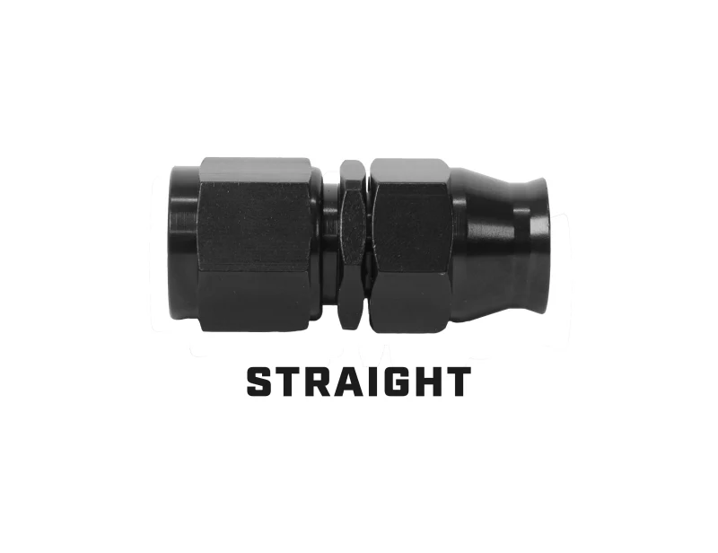 Aeromotive PTFE Hose End - AN-10 - Straight - Black Anodized - Image 2