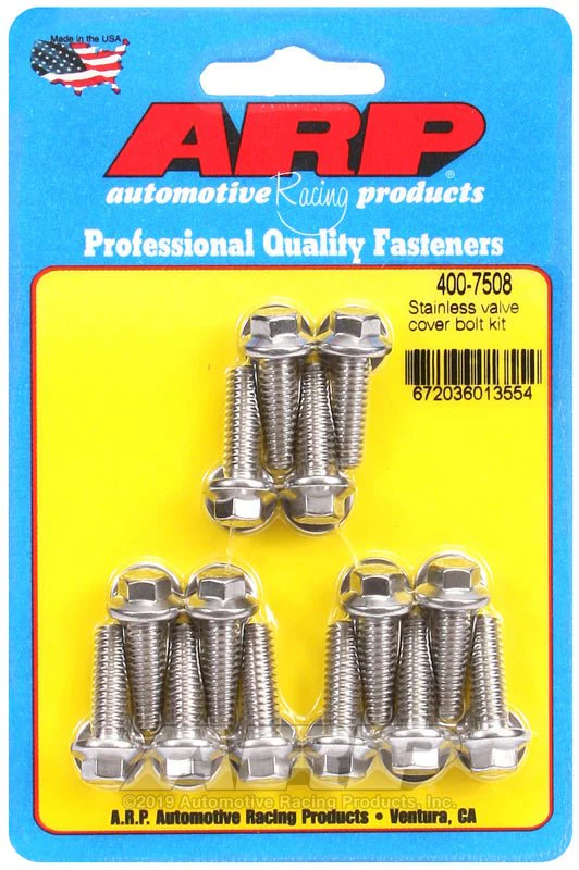 ARP Valve Cover Stainless Steel 1/4in x 20 Hex Bolt Kit (14/pkg) - Image 4