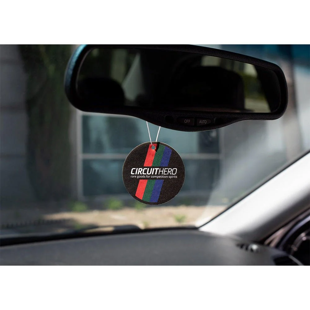 Circuit Hero Flag Logo Round Air Freshener - Set of 5 (New Car Smell) - Image 4