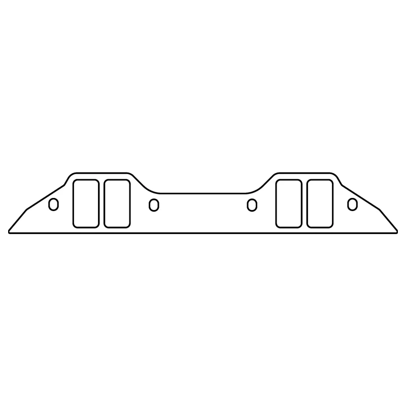 Cometic Chrysler BB B/RB V8 .060in Fiber Intake Mani Gasket Set-2.260in x 1.210in Rectangular Ports - Image 2