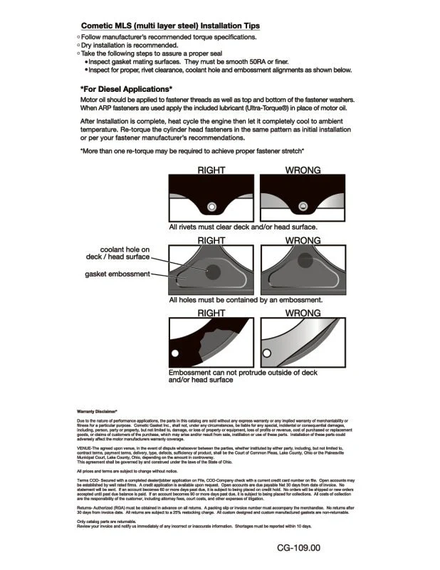 Cometic Nissan VQ30/VQ35 V6 96mm LH .040 inch MLS Head Gasket 02- UP - Image 6