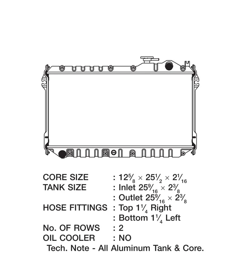 CSF 89-97 Mazda Miata Radiator - Image 5