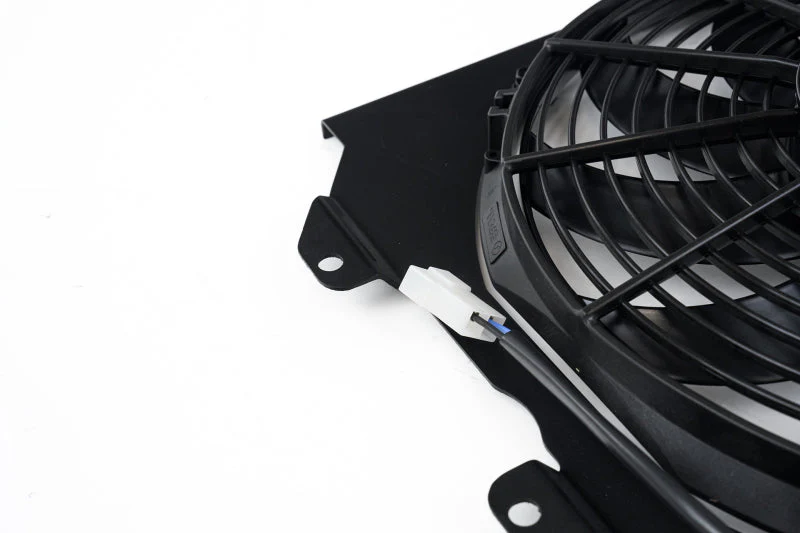 CSF 92-00 Honda Civic All-Aluminum Fan Shroud w/12in SPAL Fan - Black Finish - Image 10