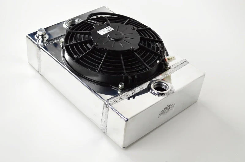 CSF Universal Drag Race / Tuck Radiator w/9in Spal Fan - 10.5in H x 10in L x 3.6in W - Image 2
