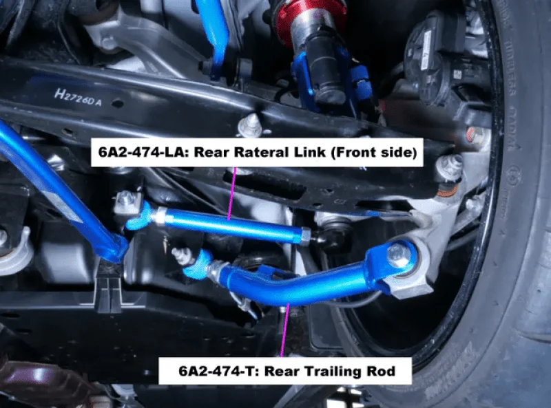 Cusco 2022+ Subaru WRX / 2018+ Subaru Crosstrek Adjustable Rear Trailing Rod Set - Image 2