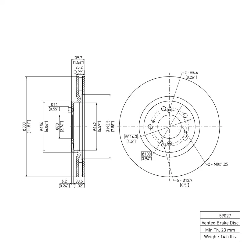 DFC 00-09 Honda S2000 Front Brake Rotor - Image 2