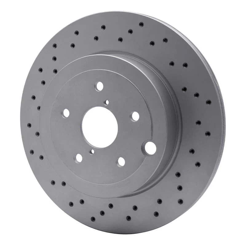 DFC 18-21 Subaru WRX STI Rear Drilled Hi-Carbon Alloy Geomet Coated Rotor - Image 5