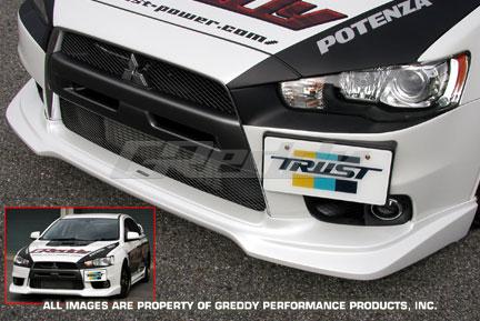 GReddy 08+ Mitsubishi Evolution X Urethane Front Lip Spoiler - Image 2