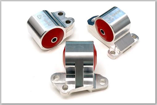 Innovative 92-95 Civic B/D Series Silver Aluminum Mounts 60A Bushings (3 Bolt) - Image 2