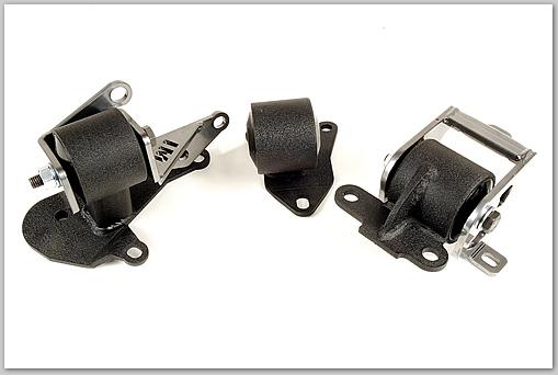 Innovative 96-00 Civic H-Series Black Steel Mounts 75A Bushings - Image 2