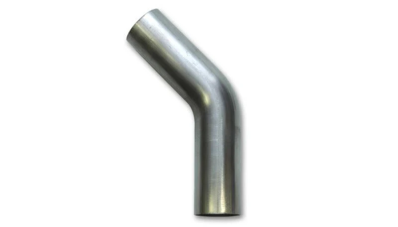 Vibrant 1.5in O.D. T304 SS 45 deg Mandrel Bend 6in x 6in leg lengths (1.5in Centerline Radius) - Image 2