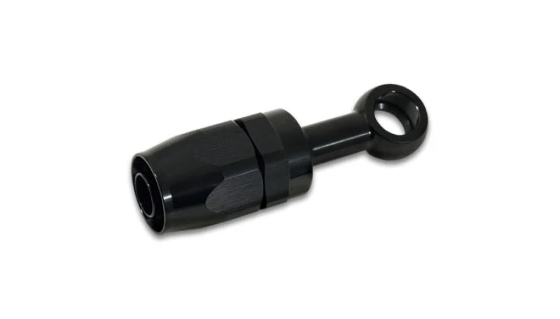 Vibrant -10AN Banjo Hose End Fitting for use with M12 or 7/16in Banjo Bolt - Aluminum Black - Image 2