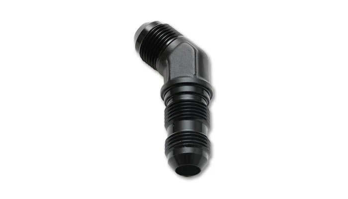 Vibrant -10AN Bulkhead Adapter 45 Degree Elbow Fitting - Anodized Black Only - Image 3