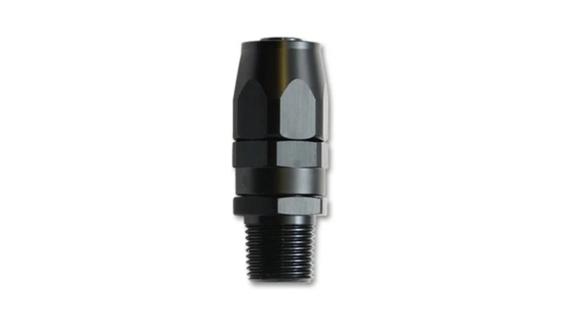 Vibrant -10AN Male NPT Straight Hose End Fitting - 3/8 NPT - Image 2