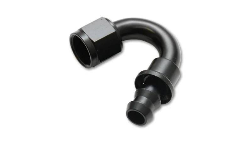 Vibrant -10AN Push-On 150 Degree Hose End Fitting - Image 2