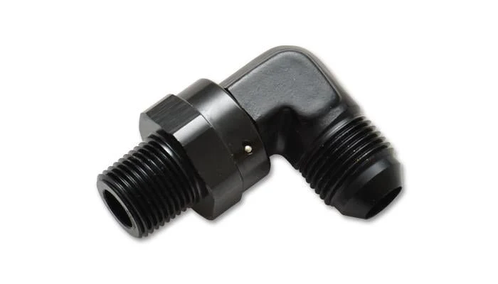 Vibrant -12AN to 1/2in NPT Male Swivel 90 Degree Adapter Fitting - Image 5