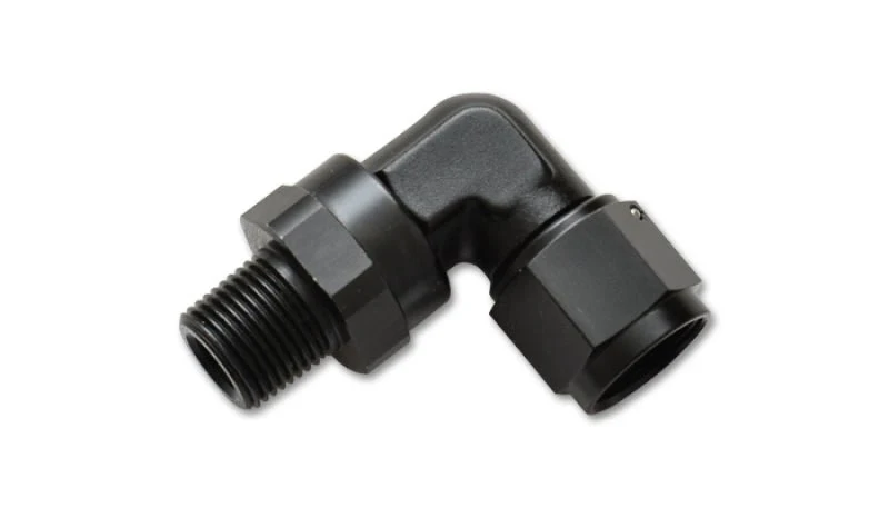 Vibrant -12AN to 3/4in NPT Female Swivel 90 Degree Adapter Fitting - Image 3