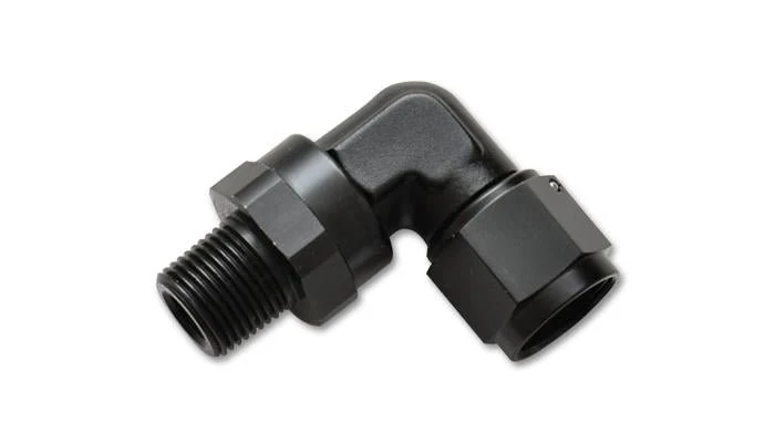 Vibrant -12AN to 3/4in NPT Female Swivel 90 Degree Adapter Fitting - Image 5