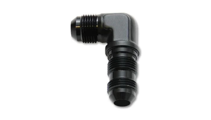 Vibrant -16AN Bulkhead Adapter 90 Deg Elbow Fitting - Anodized Black - Image 5