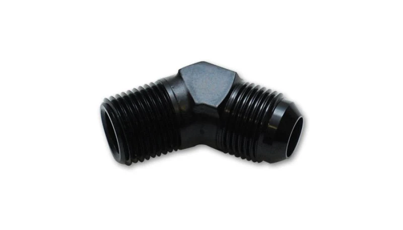Vibrant -16AN to 1in NPT 45 Degree Elbow Adapter Fitting - Image 2