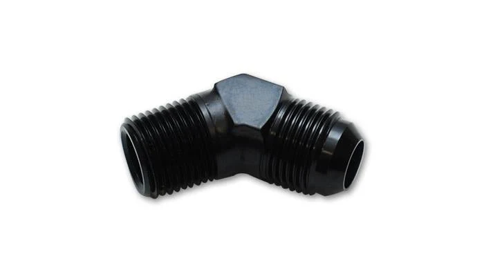 Vibrant -16AN to 1in NPT 45 Degree Elbow Adapter Fitting - Image 4