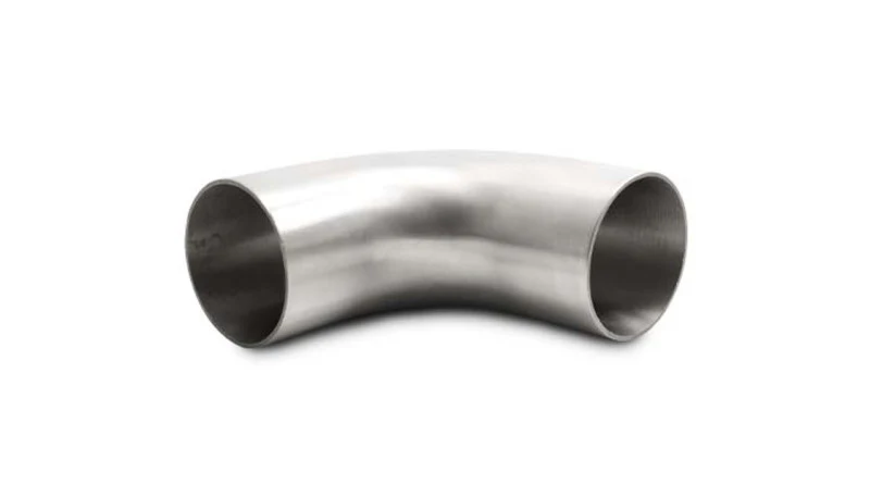 Vibrant 2.5in OD 4.13in Tangent Length T304 SS 90 Deg Mandrel Bend w/Extended Leg Length - Image 2