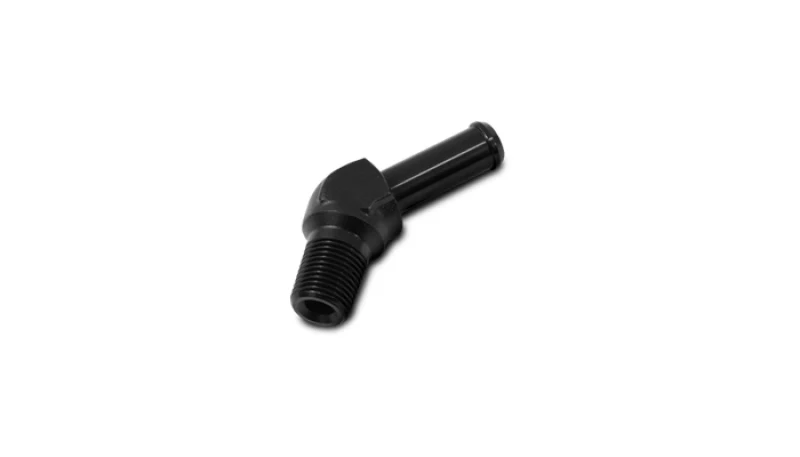 Vibrant 3/4 NPT to 3/4in Barb Straight Fitting 45 Deg Adapter - Aluminum - Image 2