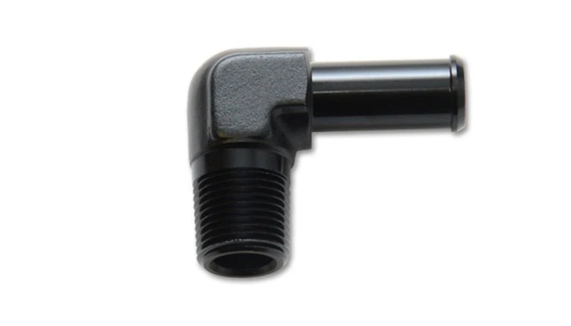 Vibrant 3/4 NPT to 3/4in Barb Straight Fitting 90 Deg Adapter - Aluminum - Image 2