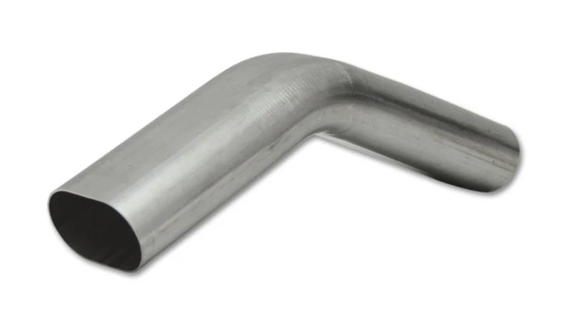 Vibrant 3in Oval (Nominal Size) T304 SS 45 deg VERTICAL Mandrel Bend 6in x 6in leg lengths - Image 2