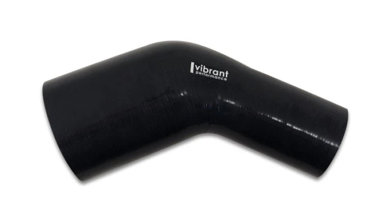 Vibrant 45 Degree Silicone Transition Elbow Hose ID 2.25in x 2.00in - Image 2