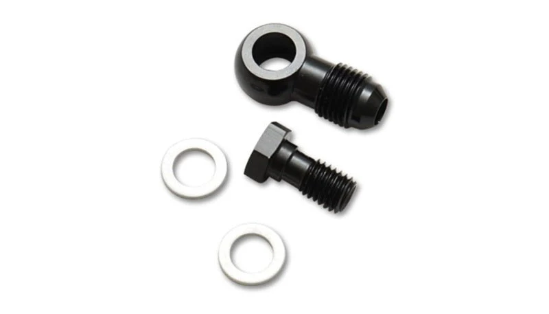 Vibrant -4AN Male Banjo Fitting 8mm x 1.0 Metric Aluminum + 2 Washers - Image 2