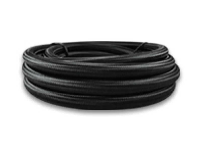 Vibrant -6 AN Black Nylon Braided Flex Hose w/PTFE Liner (150ft Roll) - Image 3
