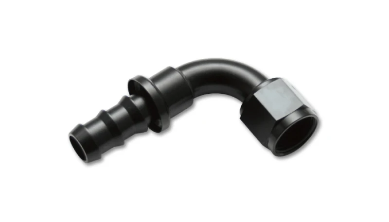Vibrant -6AN Push-On 90 Deg Hose End Fitting - Aluminum - Image 3
