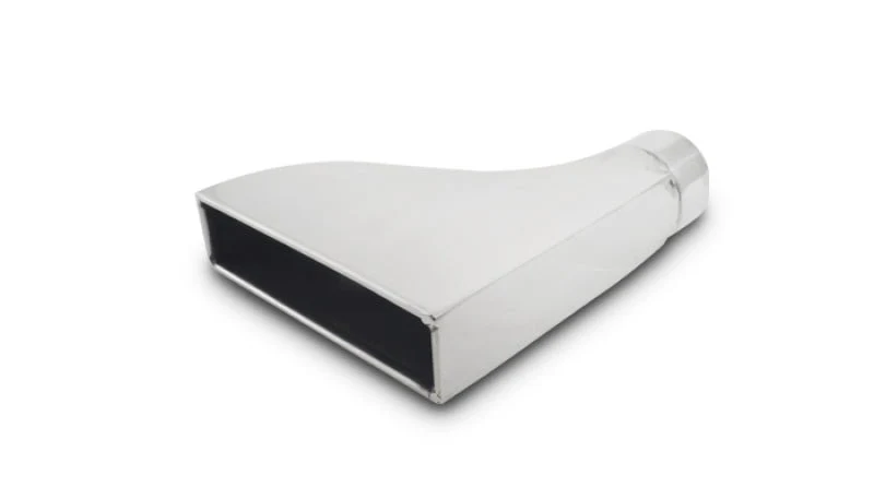 Vibrant 7.75in x 1.875in Rectangular SS Exhaust Tip (Camaro Style) - with 2.5in Inlet
